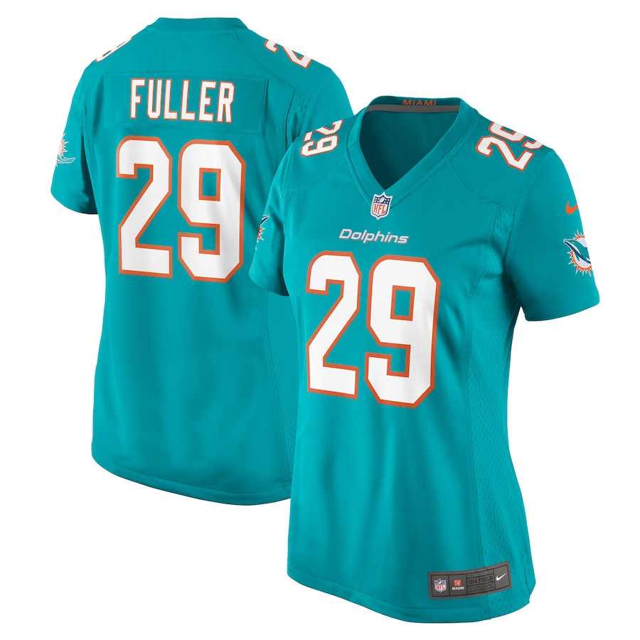Kendall Fuller 29 Miami Dolphins Women's Game Jersey - Aqua Js8905