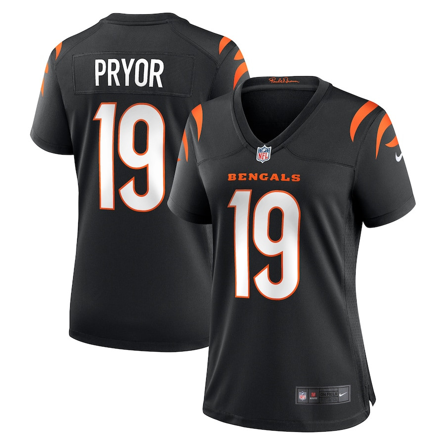 Kendric Pryor 19 Cincinnati Bengals Women's Game Jersey - Black Js5401
