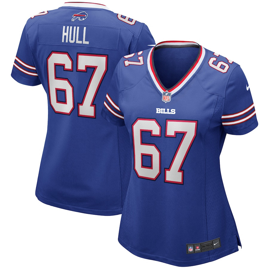 Kent Hull 67 Buffalo Bills Women Game Retired Jersey - Royal Js7686