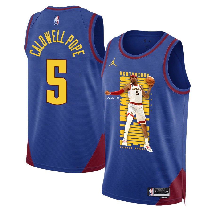 Kentavious Caldwell-pope 5 Denver Nuggets Scoring Flair 2023 Nba Champions Swingman Jersey - Blue