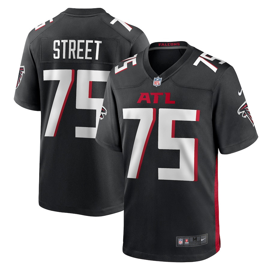 Kentavius Street 75 Atlanta Falcons Game Men Jersey - Black Js7133