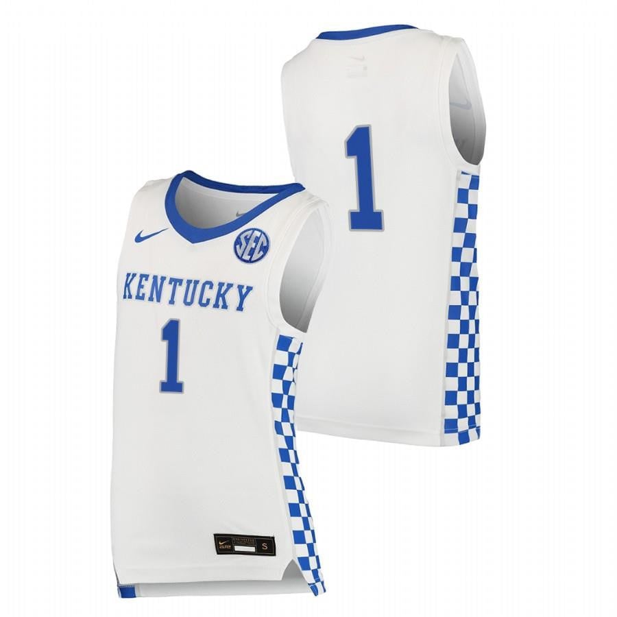 Kentucky Wildcats 2023 White College Basketball Men Jersey