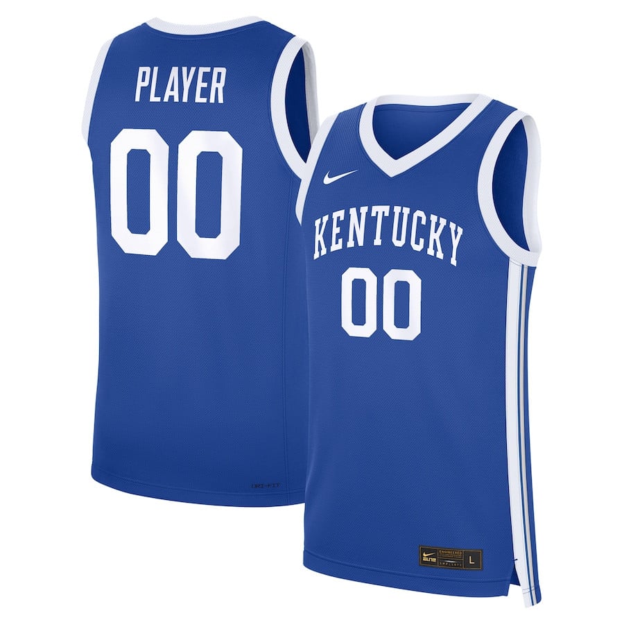 Kentucky Wildcats Nil Custom Men's Basketball Jersey - Royal