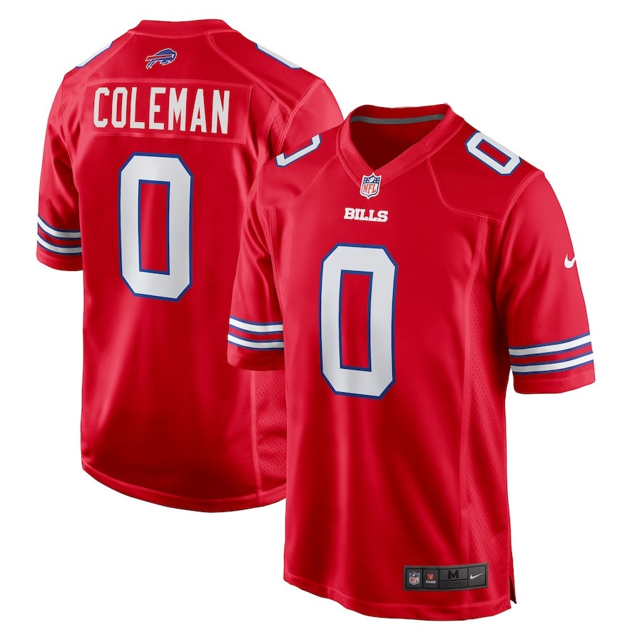 Keon Coleman 0 Buffalo Bills Alternate Game Men Jersey - Red Js3482