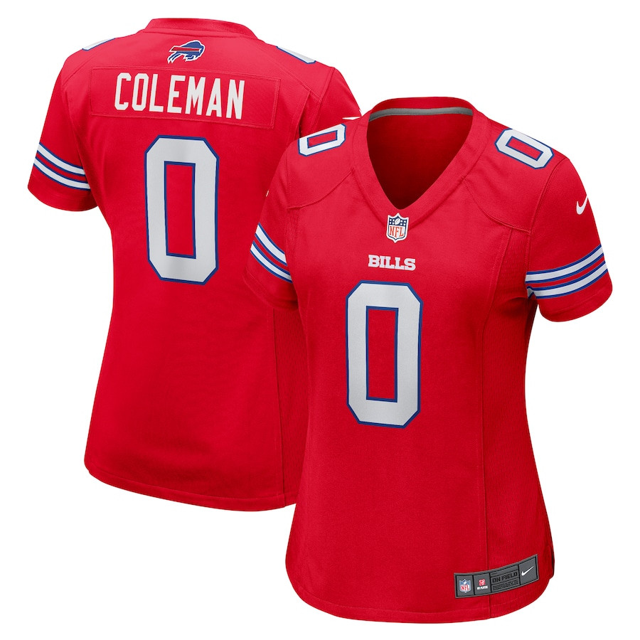 Keon Coleman 0 Buffalo Bills Women's Alternate Game Jersey - Red Js2129