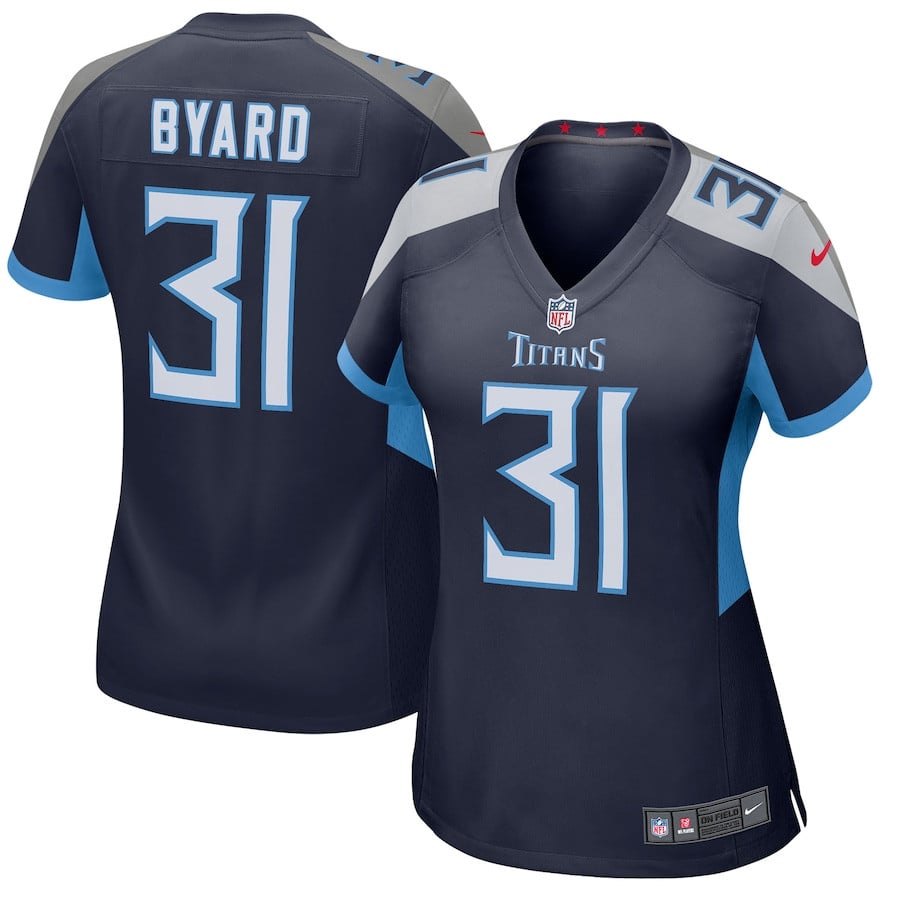Kevin Byard 31 Tennessee Titans Women Jersey - Navy Js3869