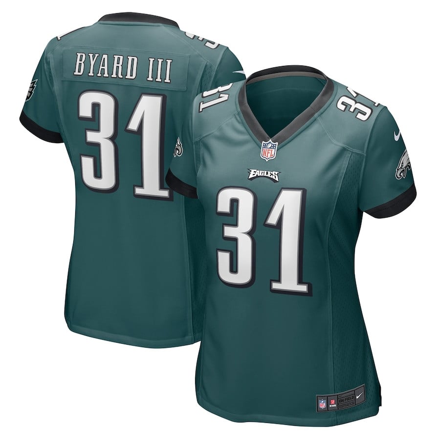 Kevin Byard Iii 31 Philadelphia Eagles Game Women Jersey - Midnight Green Js5799