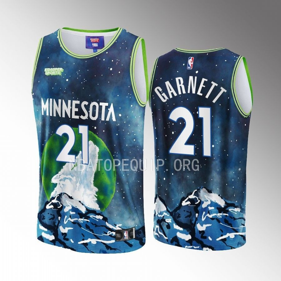 Kevin Garnett 21 Minnesota Timberwolves Nba & Kidsuper Studios Unisex Hometown Jersey