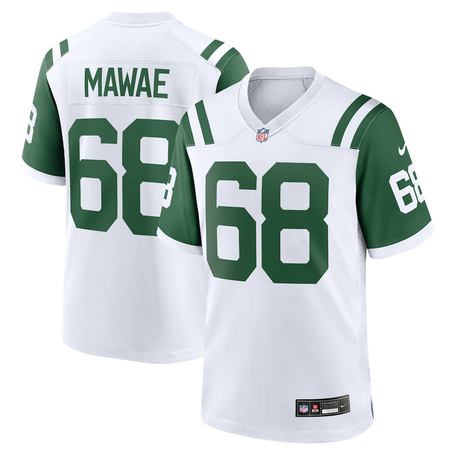 Kevin Mawae 68 New York Jets Classic Alternate Retired Player Game Men Jersey - White Js4004