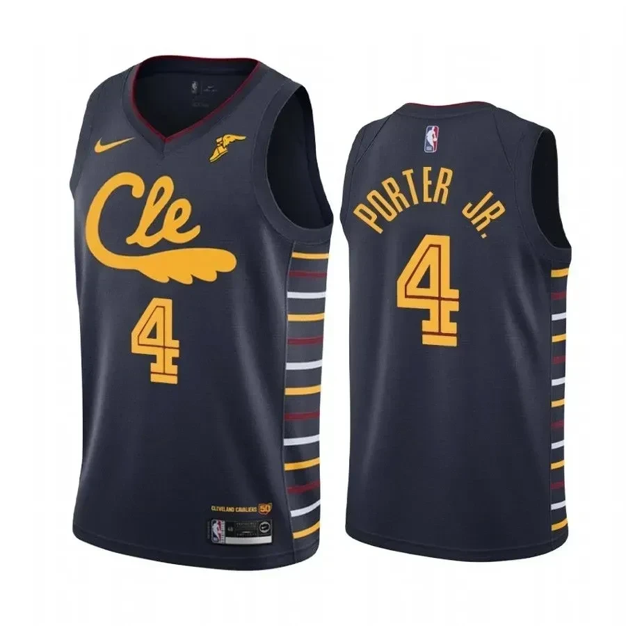 Kevin Porter Jr. 4 Cleveland Cavaliers City Navy Jersey