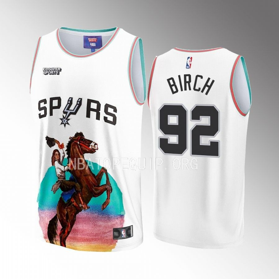 Khem Birch 92 San Antonio Spurs Nba & Kidsuper Studios Unisex Hometown Jersey