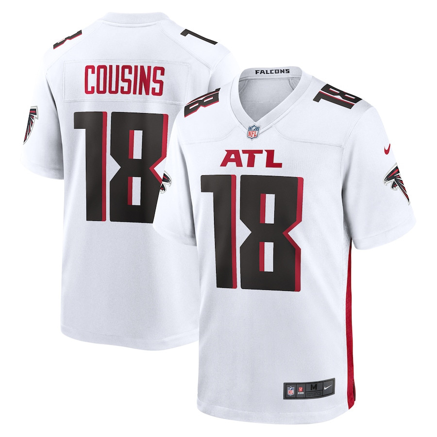 Kirk Cousins 18 Atlanta Falcons Game Men Jersey - White Js8847