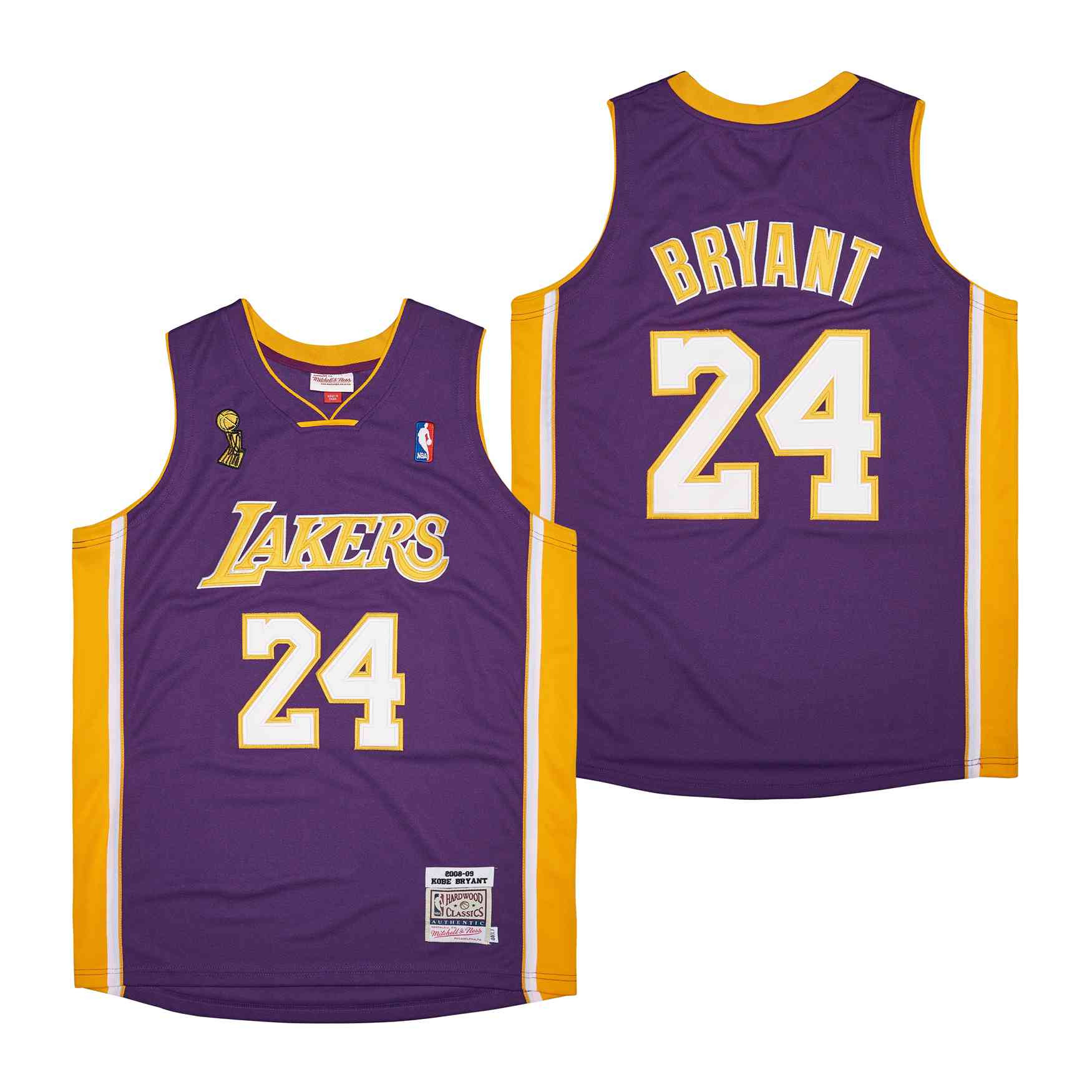 Kobe Bryant 24 Los Angeles Lakers Basketball Genius Retro Jersey - Purple