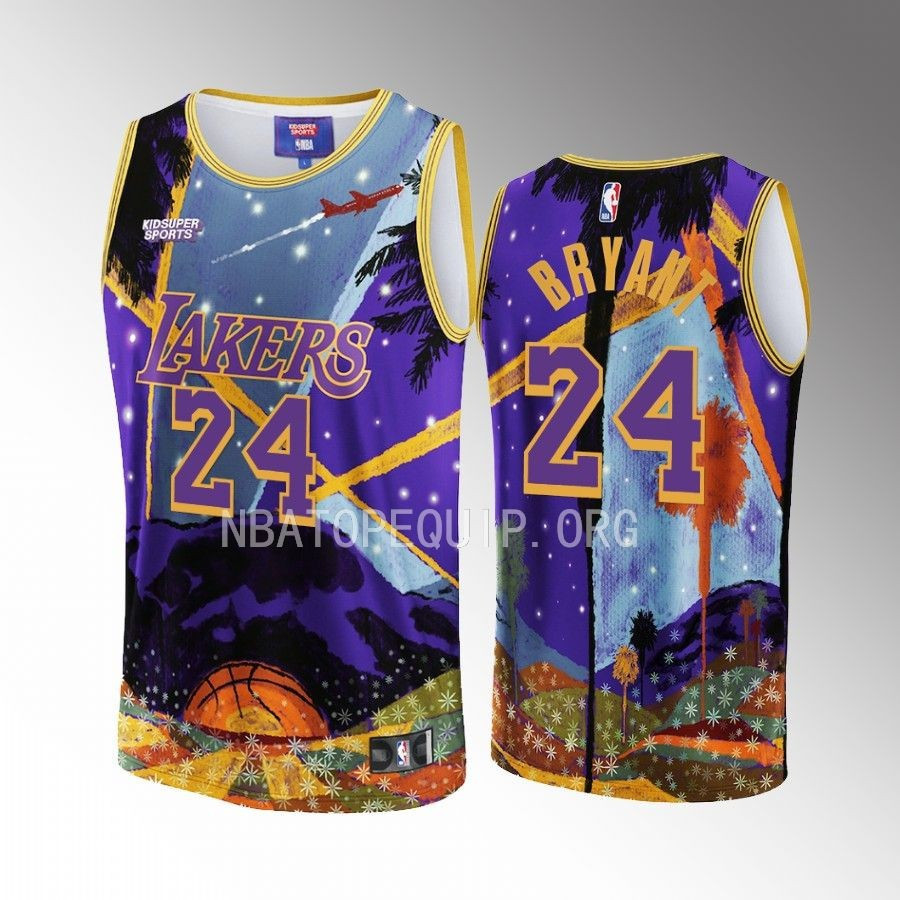 Kobe Bryant 24 Los Angeles Lakers Nba & Kidsuper Studios Unisex Hometown Jersey
