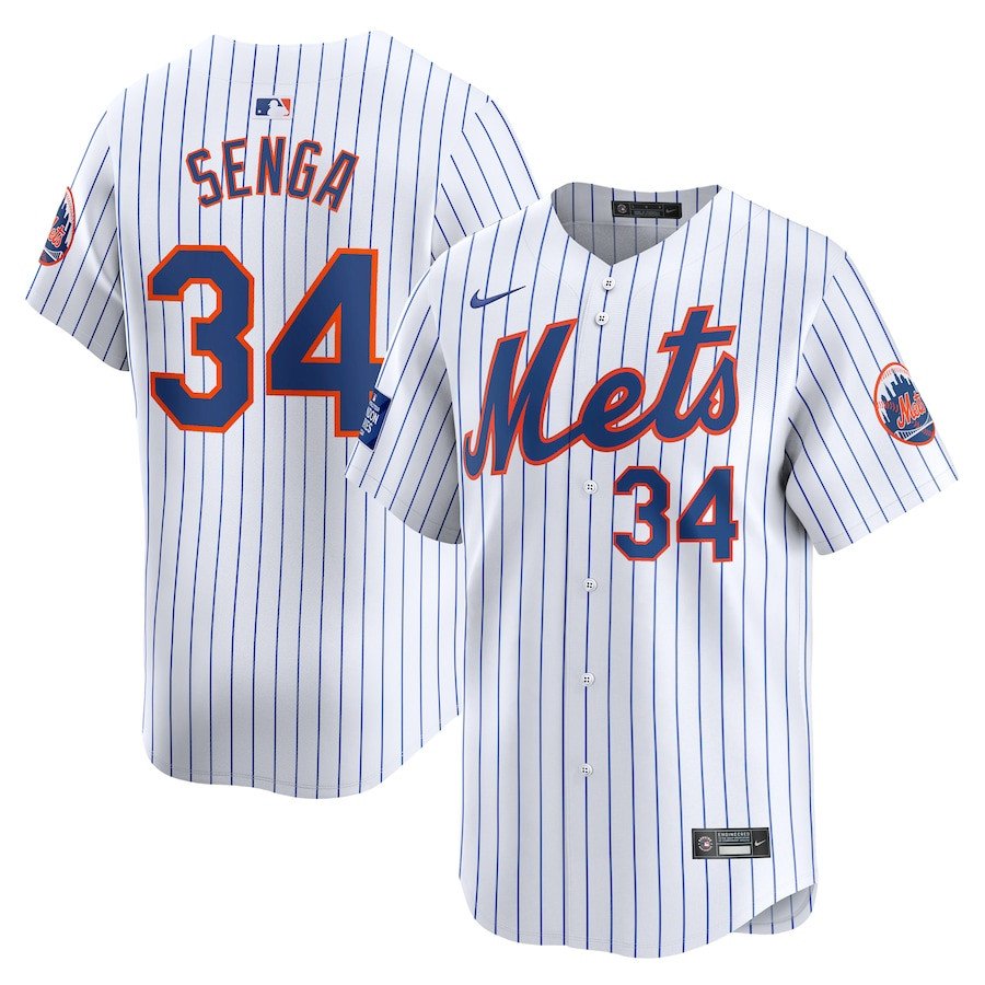 Kodai Senga 34 New York Mets 2024 Mlb World Tour London Series Home Limited Player Men Jersey - White