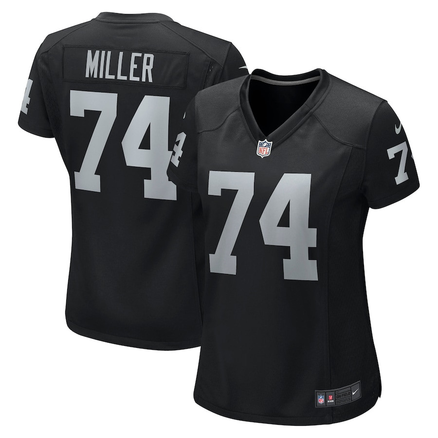 Kolton Miller 74 Las Vegas Raiders Women Game Jersey - Black Js8955