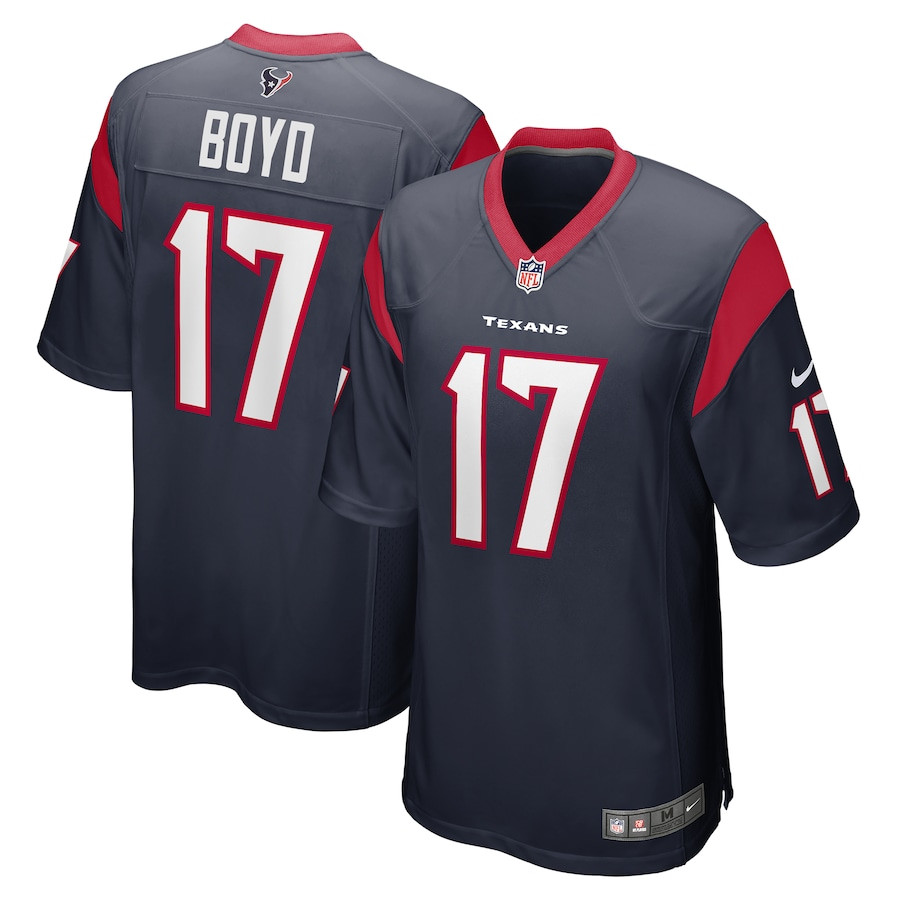 Kris Boyd 17 Houston Texans Game Men Jersey - Navy Js6584