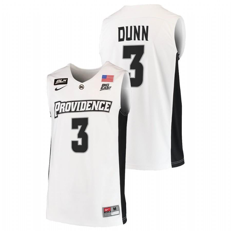 Kris Dunn 3 Providence Friars White College Basketball Jersey.