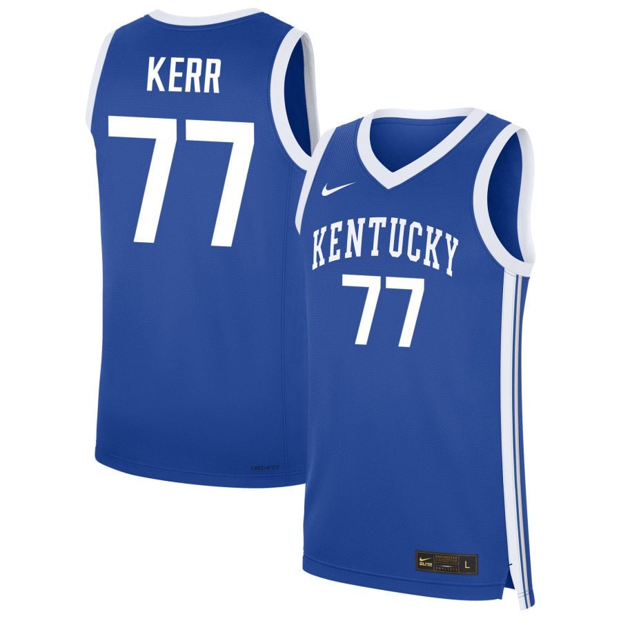 Krissa Kerr 77 Kentucky Wildcats Nil Men's Basketball Jersey - Royal