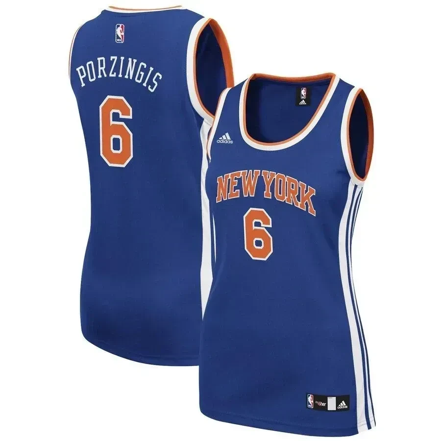 Kristaps Porzingis New York Knicks Women's Road Jersey - Royal