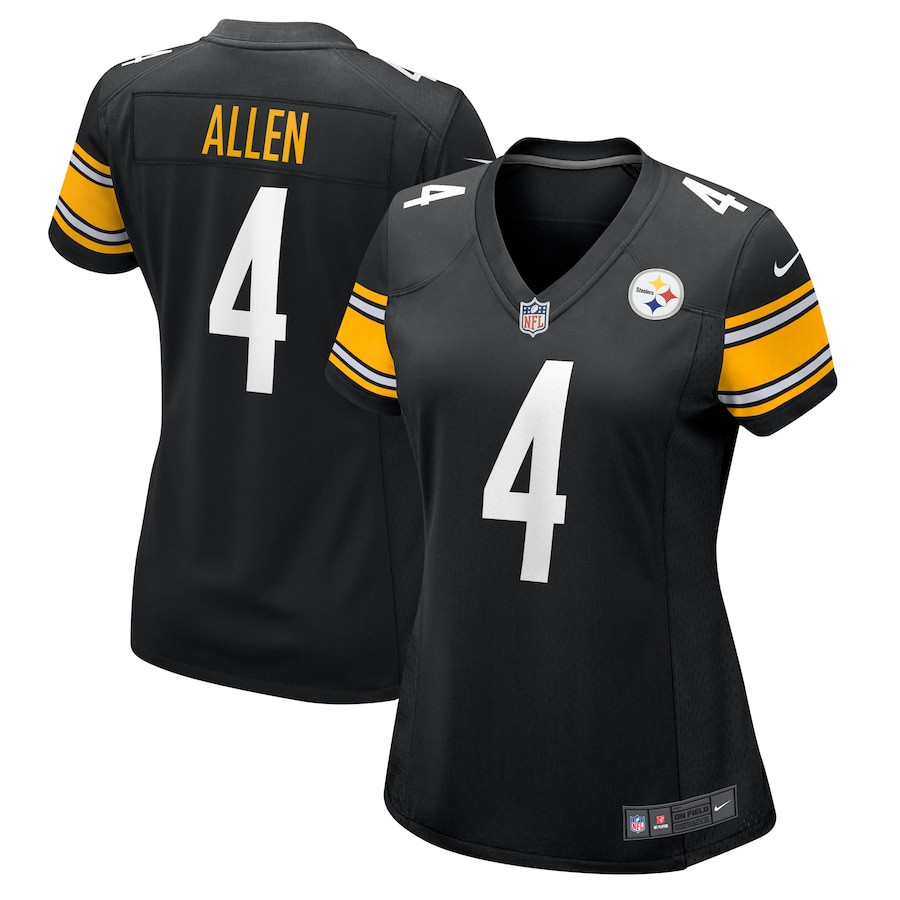 Kyle Allen 4 Pittsburgh Steelers Women's Game Jersey - Black Js6228
