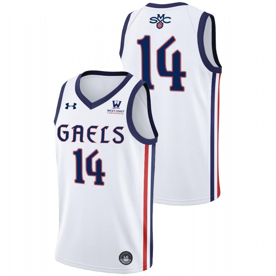 Kyle Bowen 14 White Saint Mary's Gaels 2022 College Basketball Jersey