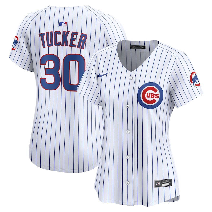 Kyle Tucker 30 Chicago Cubs Women's Home Limited Player Jersey - White
