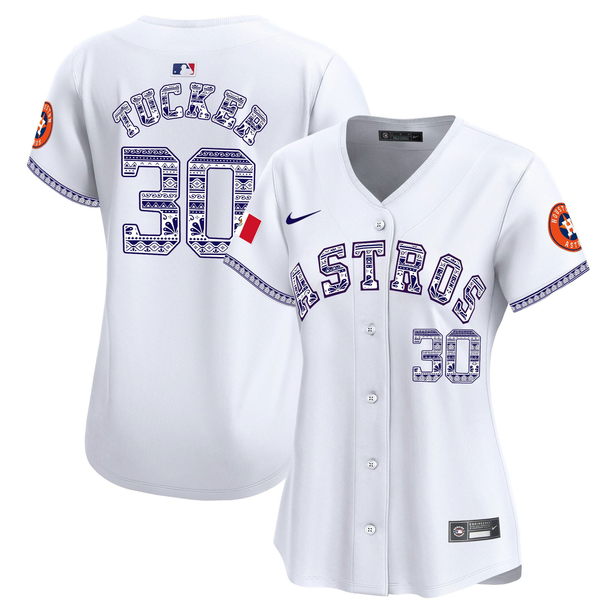 Kyle Tucker 30 Houston Astros Mexico Women Jersey - White