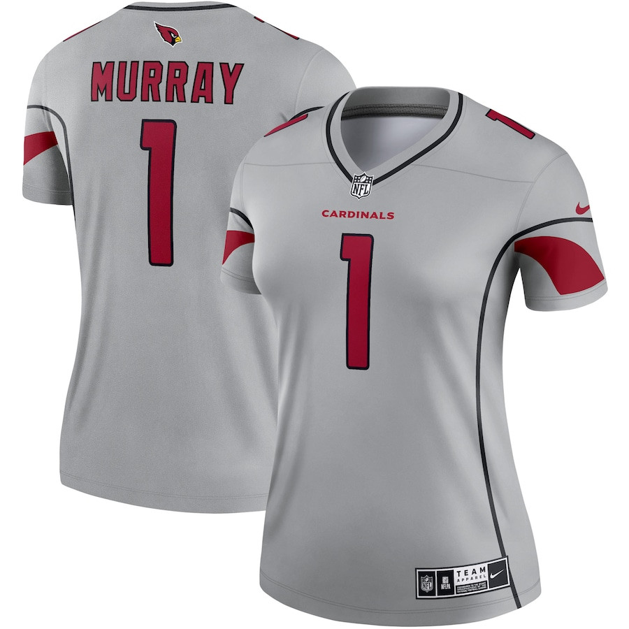 Kyler Murray 1 Arizona Cardinals Women Inverted Legend Jersey - Gray Js9318