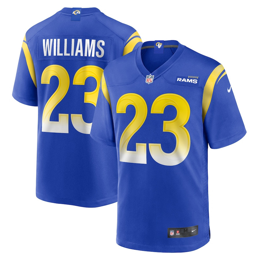 Kyren Williams 23 Los Angeles Rams Game Player Men Jersey - Royal Js9551