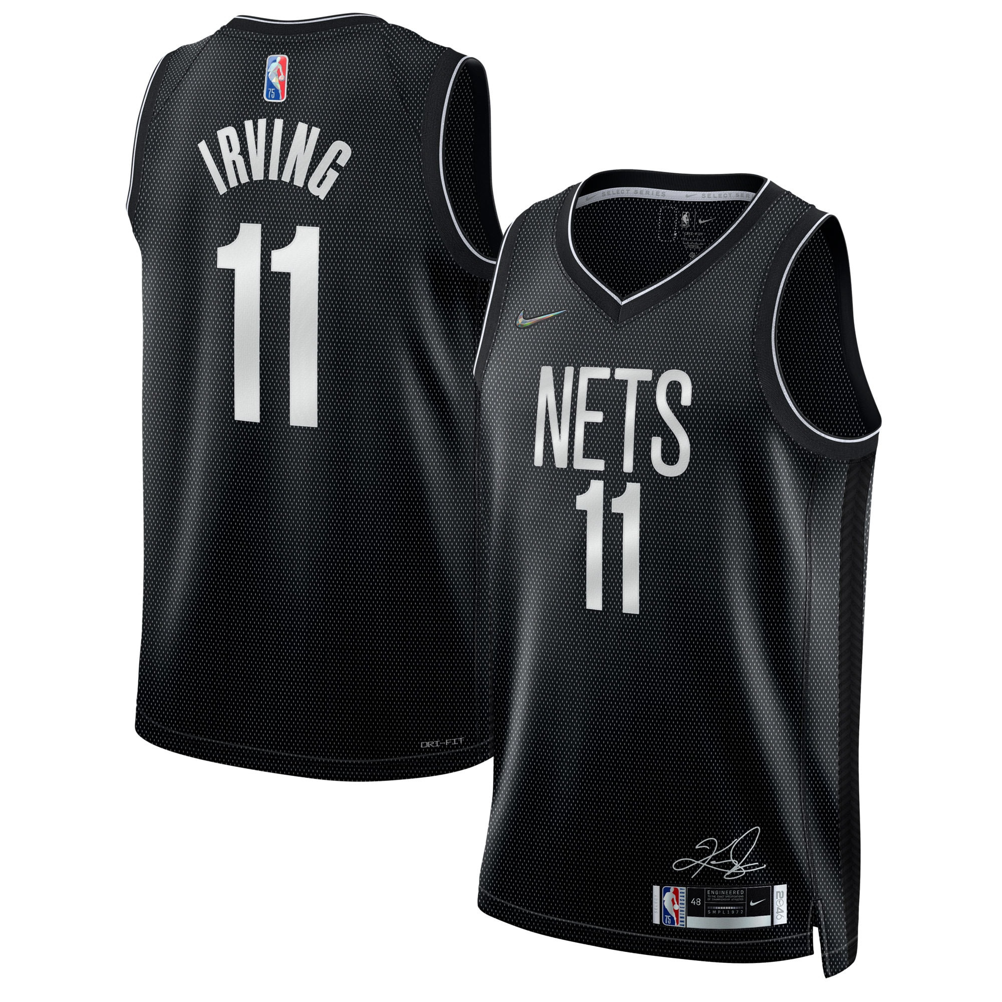 Kyrie Irving 11 Brooklyn Nets Select Series Rookie Of The Year Swingman Team Jersey - Printing