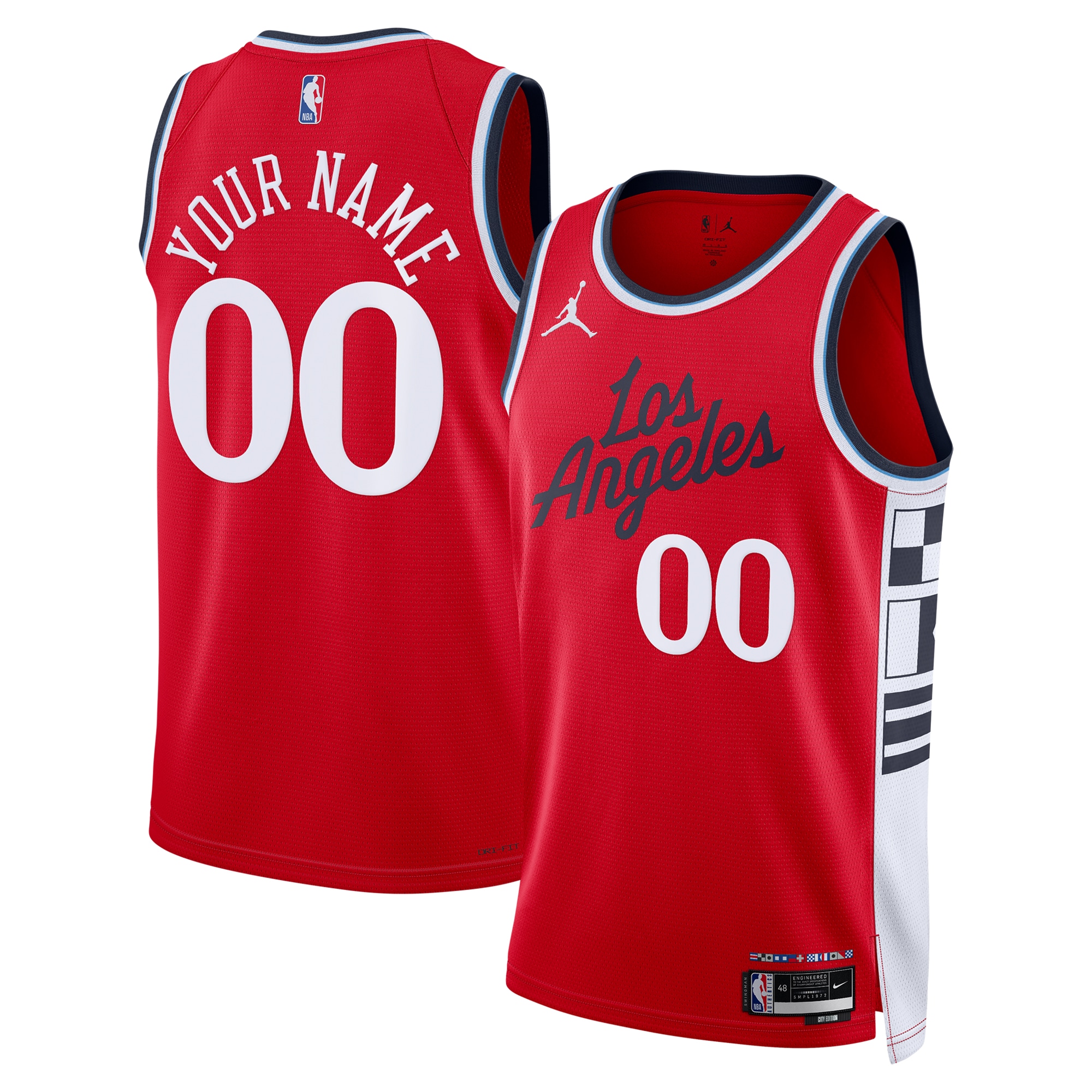 La Clippers Jordan Nba Statement Edition Swingman Jersey - Custom - Mens