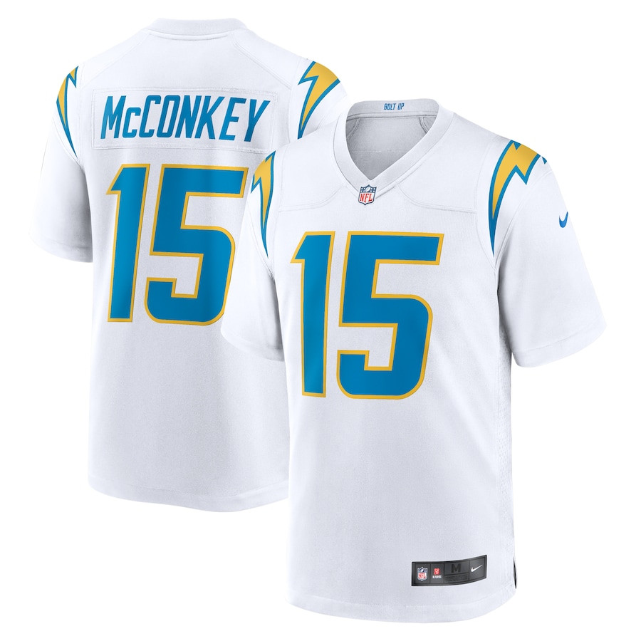 Ladd Mcconkey 15 Los Angeles Chargers Game Men Jersey - White Js5531