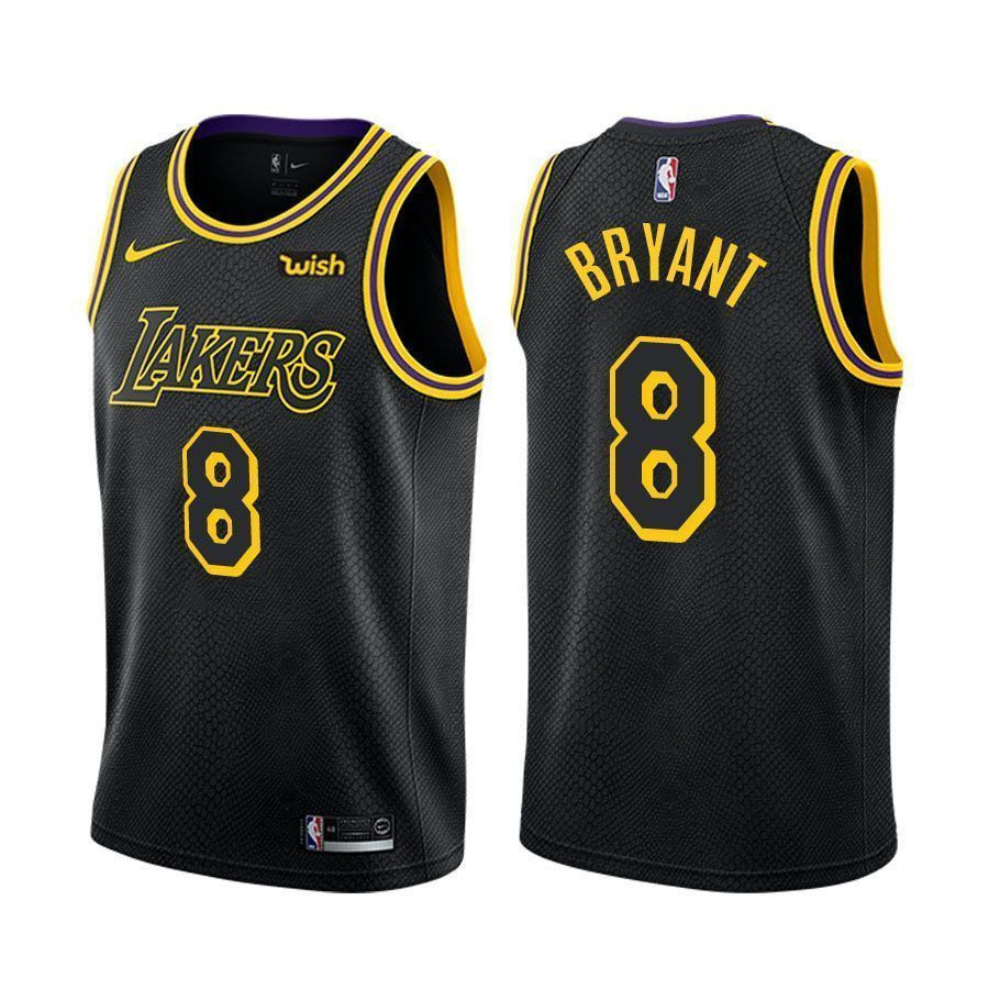 Lakers Male Kobe Bryant 8 Retire Player City Edition Black Jersey
