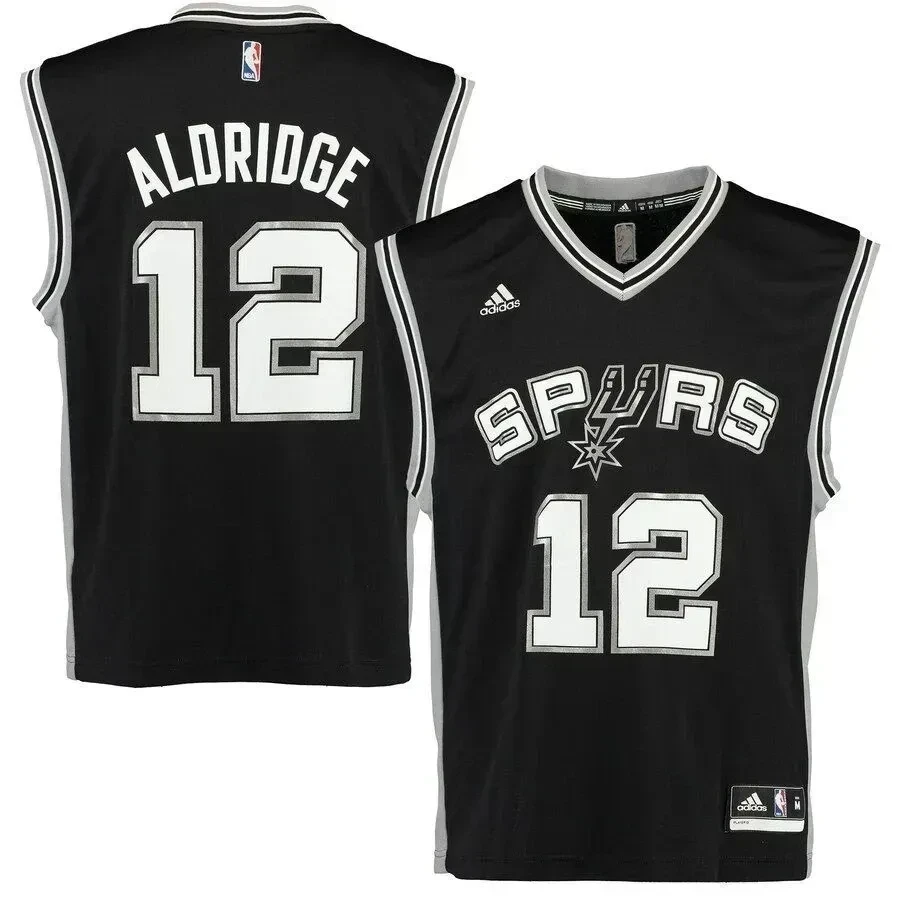 Lamarcus Aldridge San Antonio Spurs Road Jersey - Black