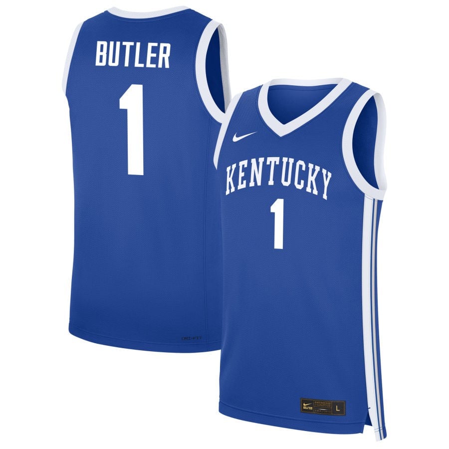 Lamont Butler 1 Kentucky Wildcats Nil Men's Basketball Jersey - Royal