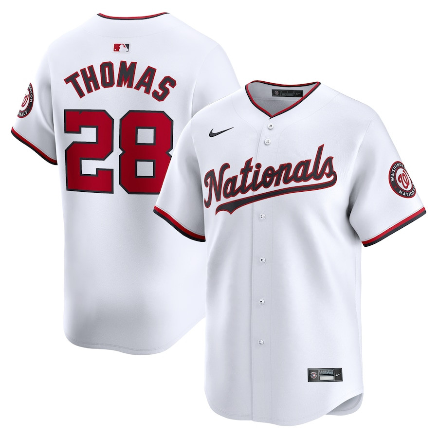 Lane Thomas 28 Washington Nationals Home Limited Player Men Jersey - White