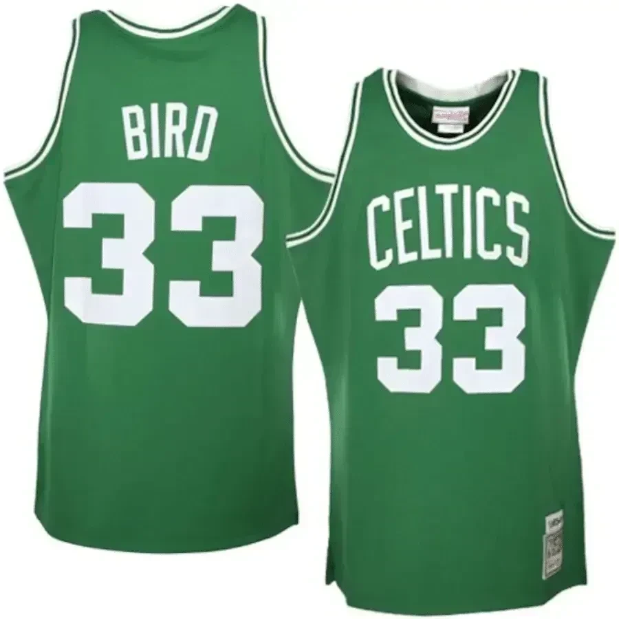 Larry Bird Boston Celtics Mitchell & Ness 1985/86 Hardwood Classics Jersey - Kelly Green