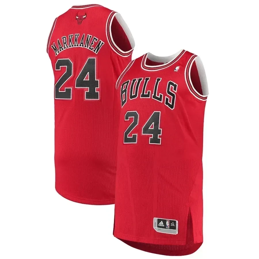 Lauri Markkanen Chicago Bulls Finished Jersey - Red