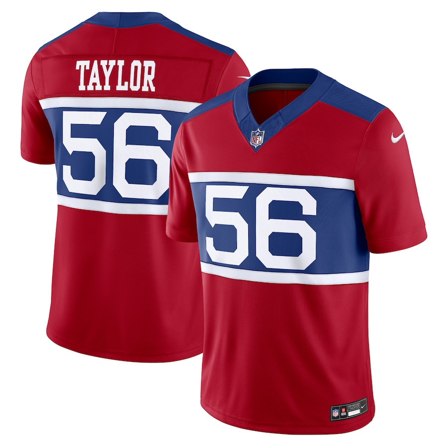 Lawrence Taylor 56 New York Giants Alternate Vapor F.u.s.e. Retired Player Limited Men Jersey - Century Red Js7700