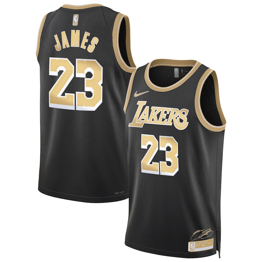 Lebron James 23 Los Angeles Lakers Unisex Select Series Swingman Jersey - Black