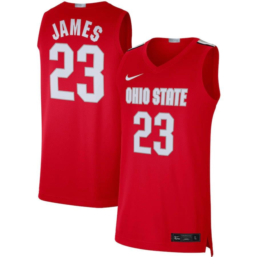 Lebron James Ohio State Buckeyes Limited Basketball Jersey - Scarlet