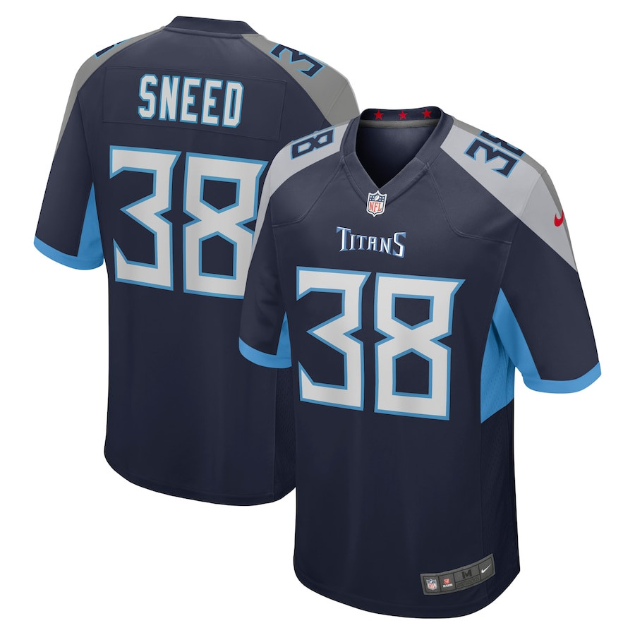 L'jarius Sneed 38 Tennessee Titans Team Game Men Jersey - Navy Js4529