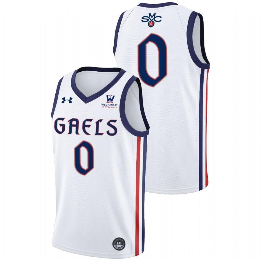 Logan Johnson 0 White Saint Mary's Gaels 2022 College Basketball Jersey