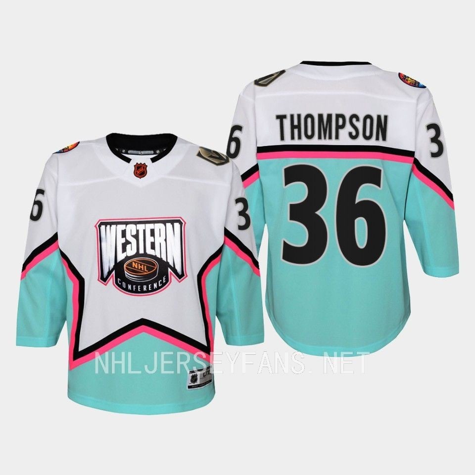 Logan Thompson 36 Vegas Golden Knights 2023 All-star Western Conference White