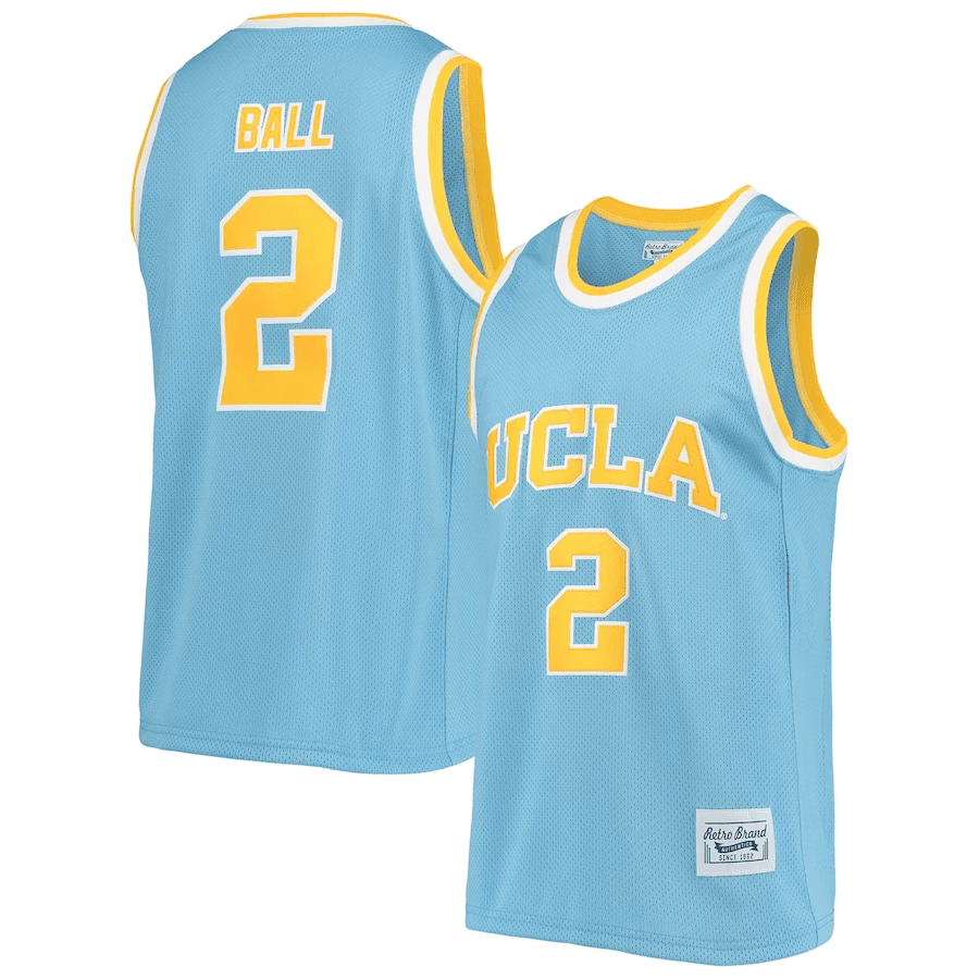 Lonzo Ball 2 Blue Ucla Bruins Basketball Jersey - Men