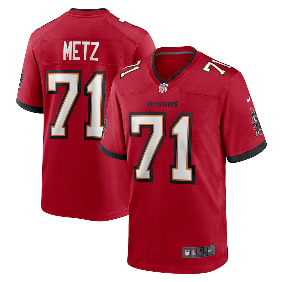 Lorenz Metz 71 Tampa Bay Buccaneers Game Men Jersey - Red Js3825