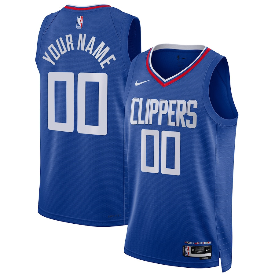 Los Angeles Clippers 2023/24 Icon Swingman Custom Men Jersey - Blue