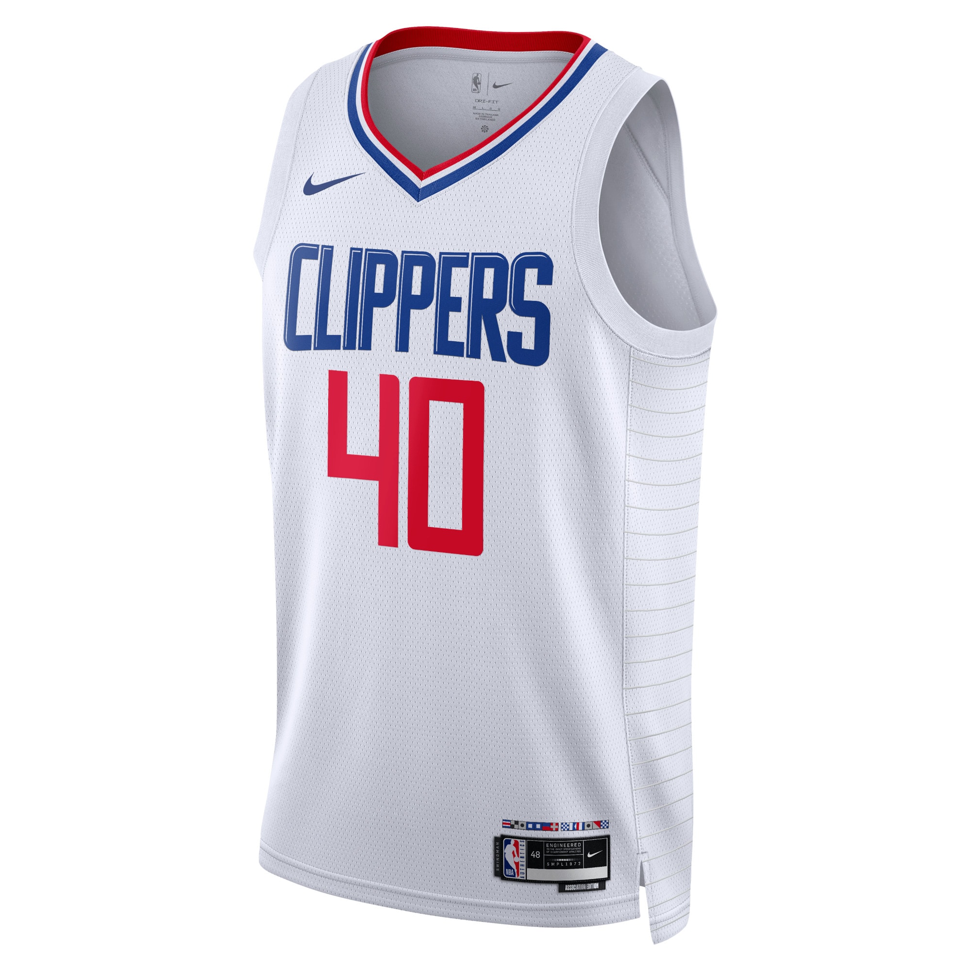 Los Angeles Clippers Association Edition Swingman Jersey - White - Ivica Zubac - Unisex