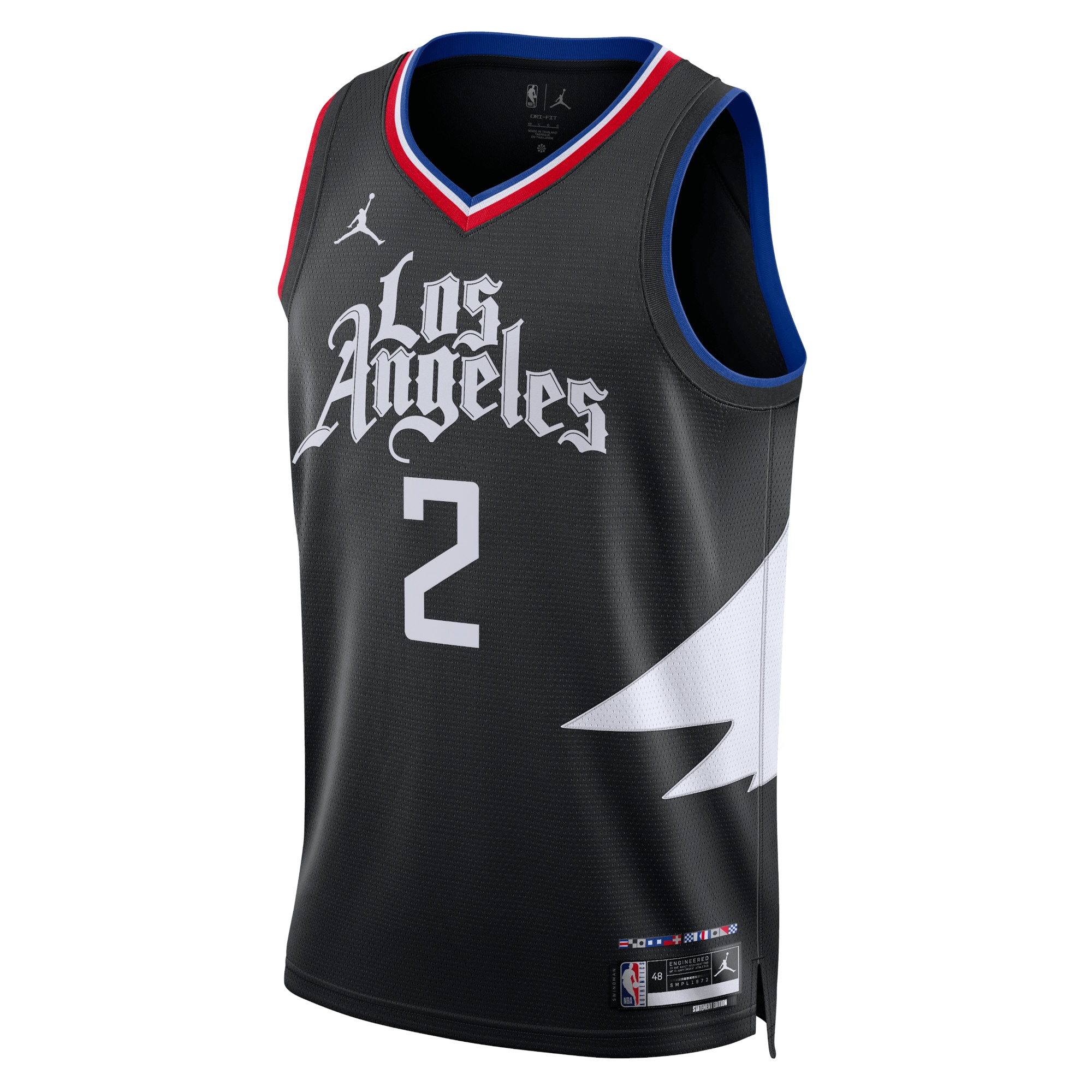 Los Angeles Clippers Jordan Statement Edition Swingman Jersey - Black - Kawhi Leonard - Unisex